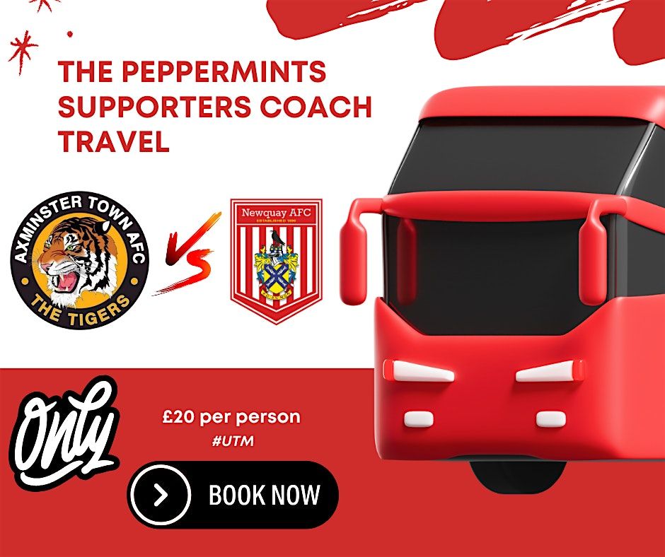 Supporters Coach Travel - Newquay AFC 'v' Axminster Town A.F.C.