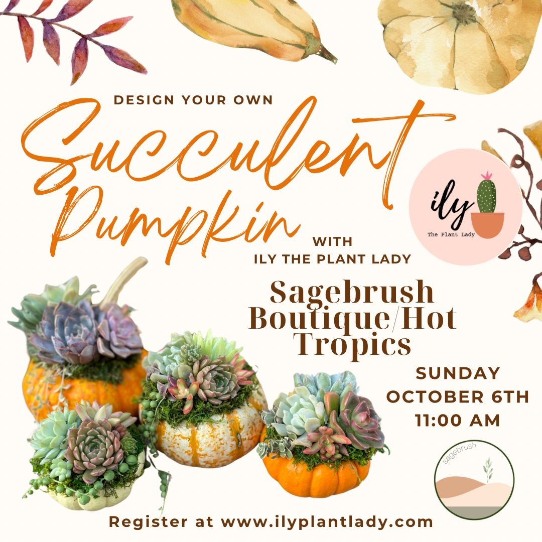 Design a Succulent Pumpkin