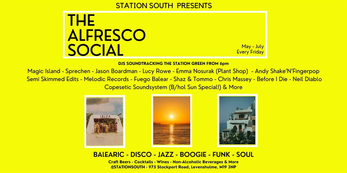 Station South Pres. The 'Alfresco' Platform Social with Shaz & Tommo