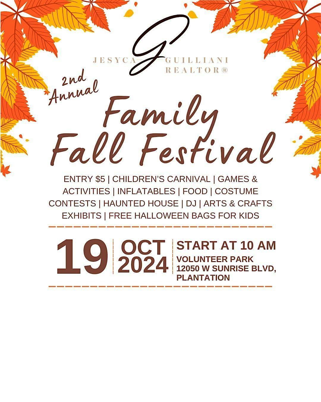 Family Fall Festival Booth - Guilliani Realtor Booth