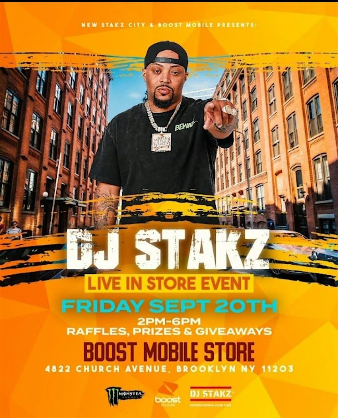 Boost Mobile x DJ Stakz block party in Brooklyn