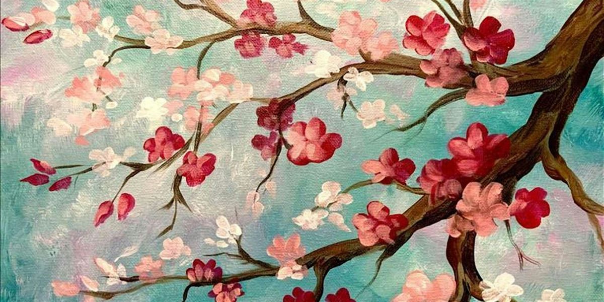 Cherry Blossom Canvas - Paint and Sip by Classpop!\u2122