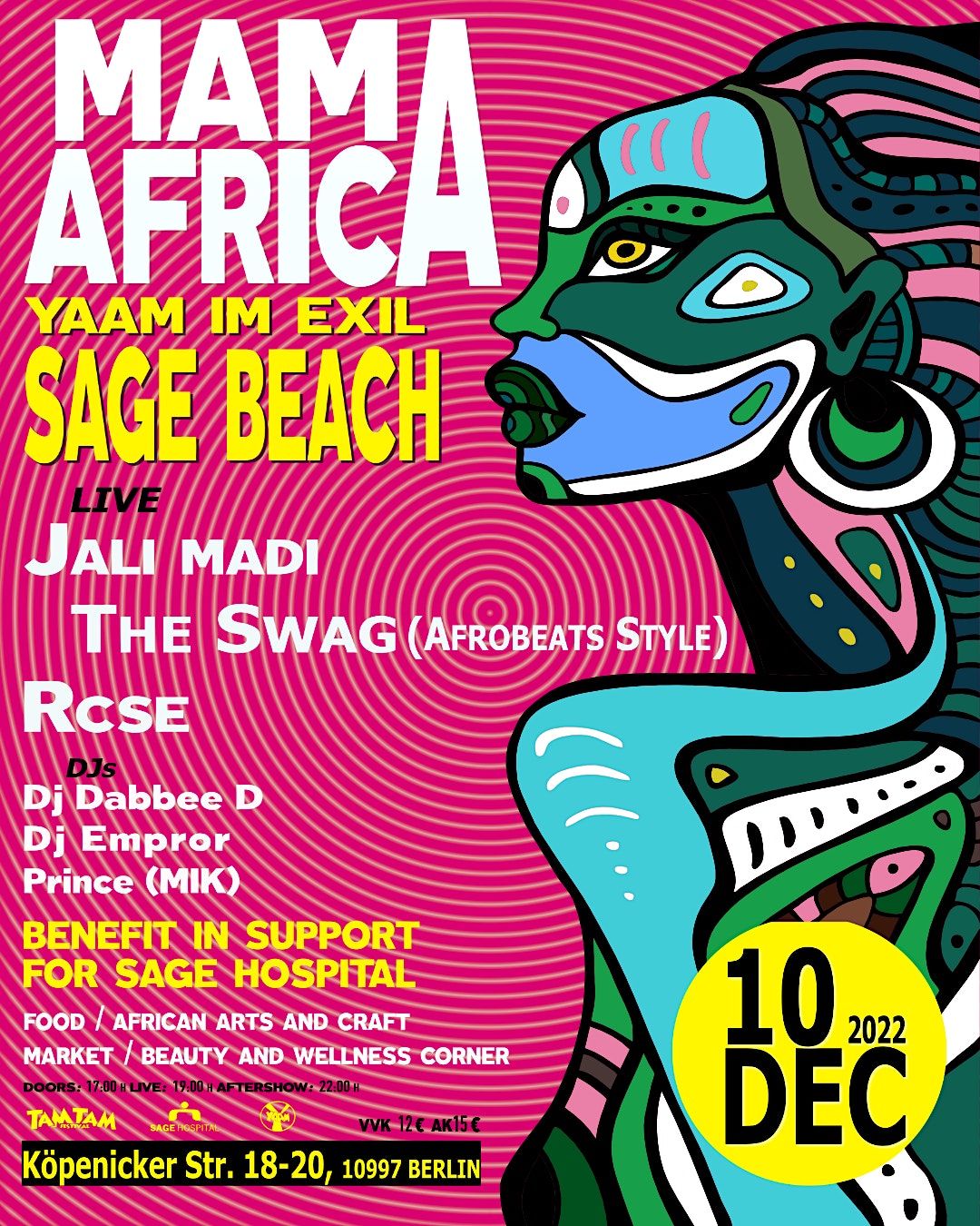 Mama Africa! @ SAGE Beach | YAAM im Exil