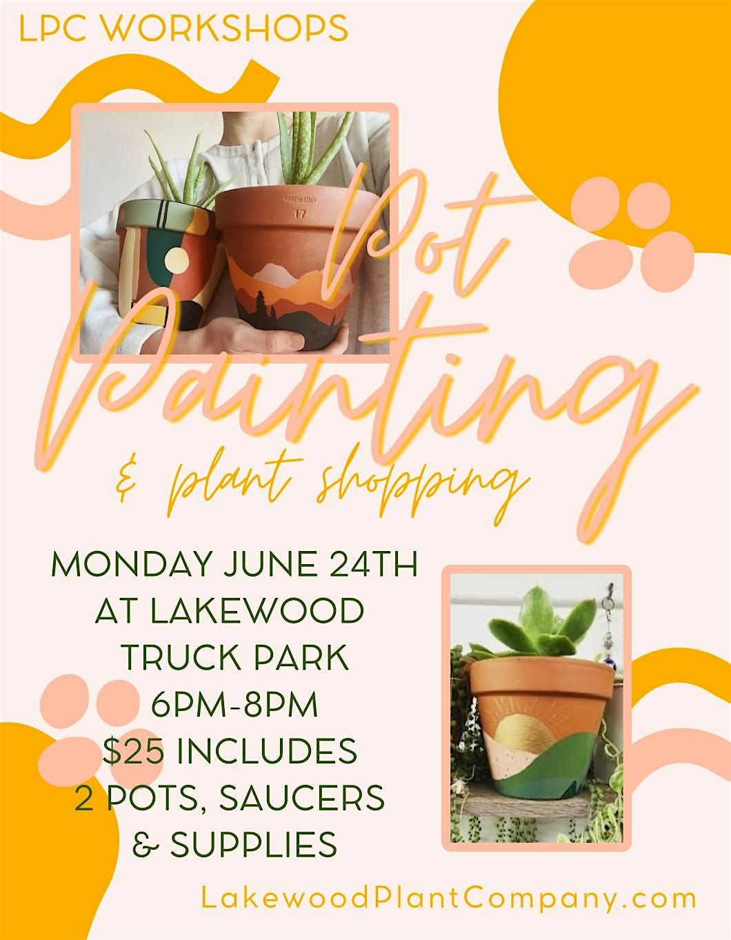 Pot Painting & Plant Shopping