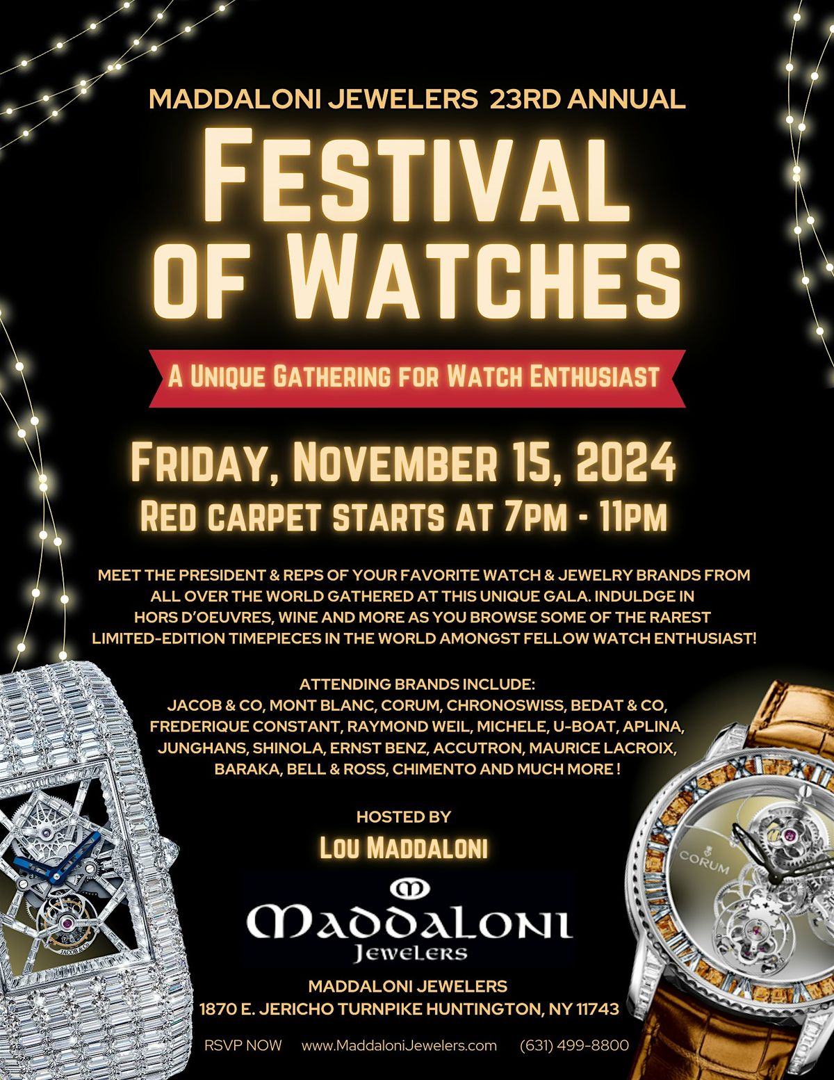 Festival of Watches by Maddaloni Jewelers