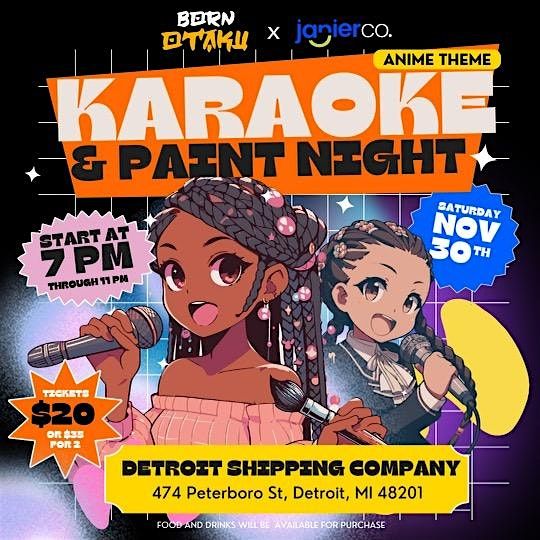 Anime Edition: Karaoke & Paint Night