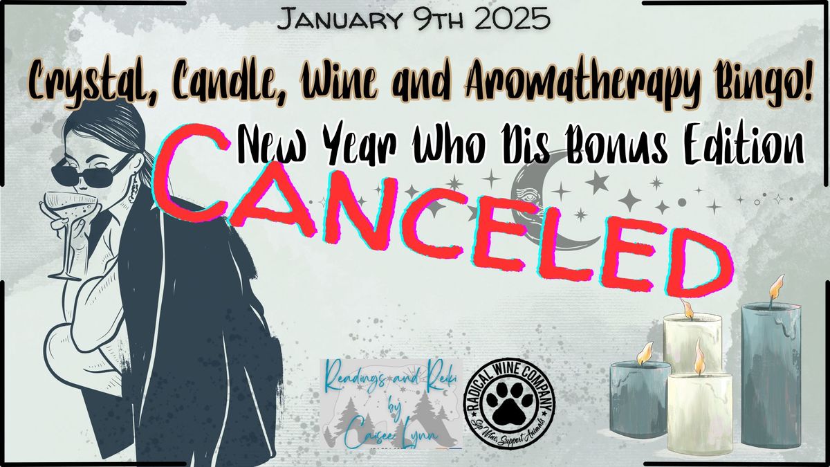 Crystal,Candle, Wine and Aromatherapy Bonus Bingo!