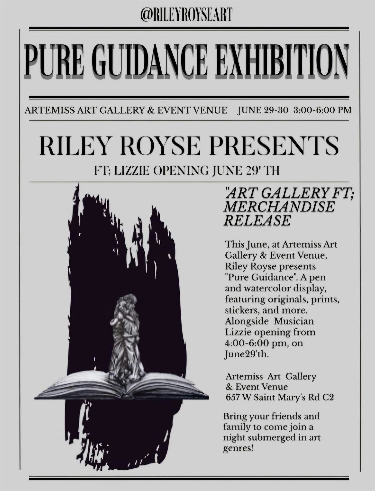 Free Art Exhibition! Pure Guidance Exhibition w\/ Live Music Performance