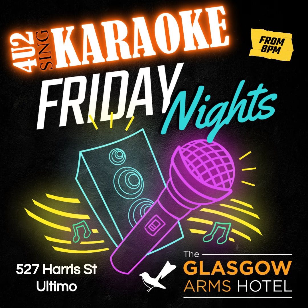 Friday nights karaoke @ the Glasgow Arms hotel . Ultimo