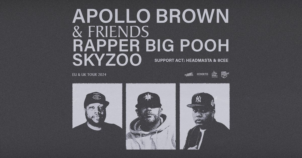 Apollo Brown & Friends (Rapper Big Pooh & Skyzoo) + Headmasta & 8Cee at De Gudde W\u00ebllen