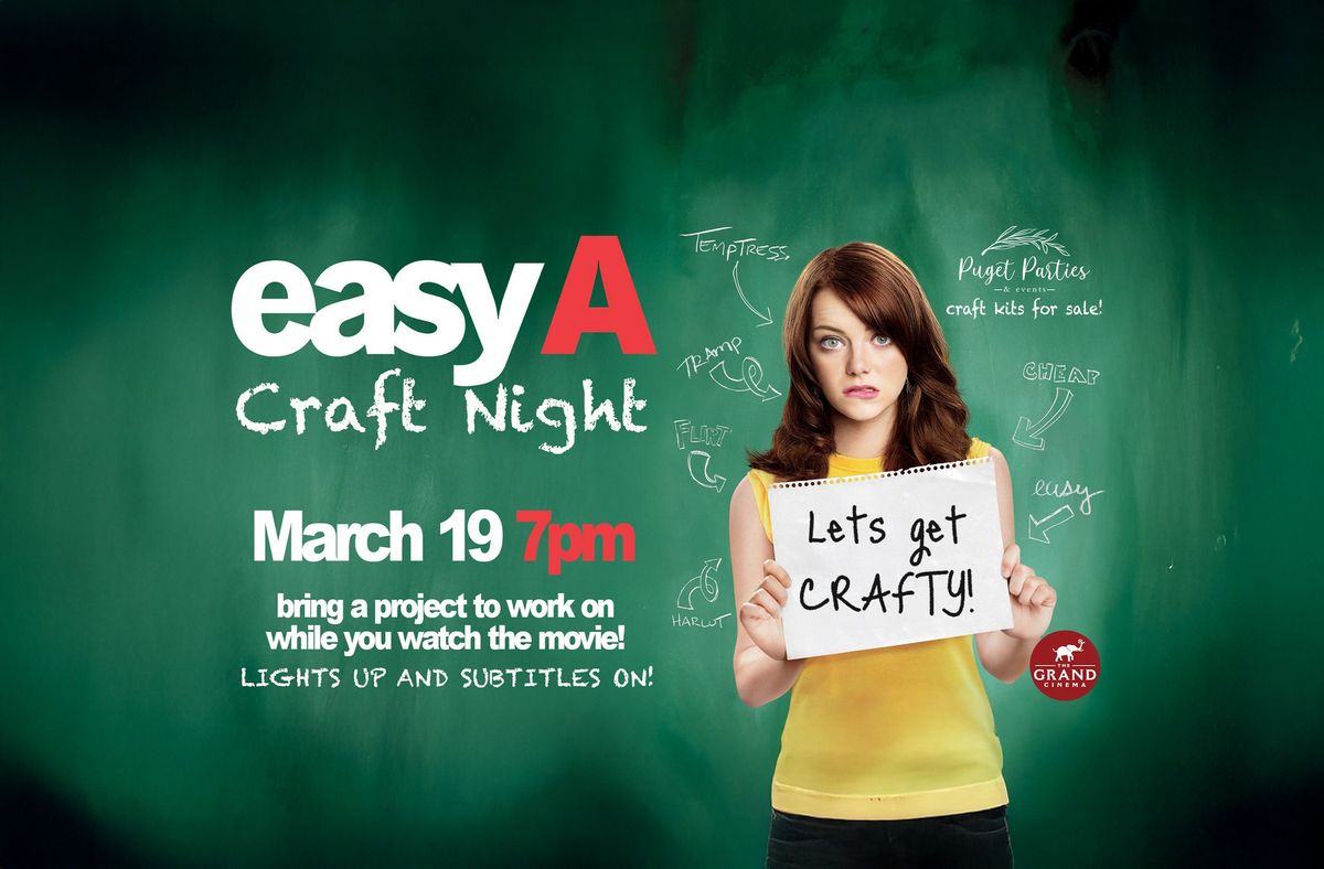 Craft Night - Easy A 