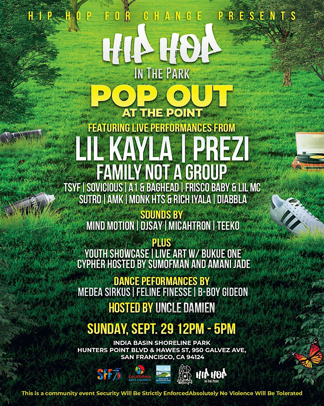 HIP HOP AT THE PARK: Pop Out at the Point