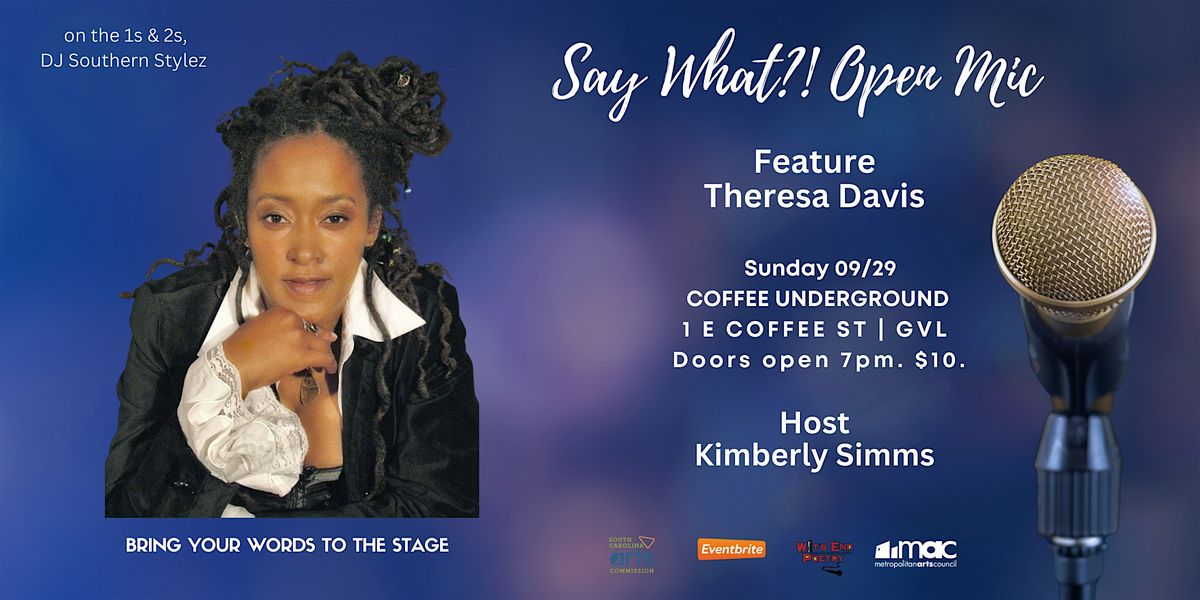 Theresa Davis, Rockstar Poet,  at Coffee Underground