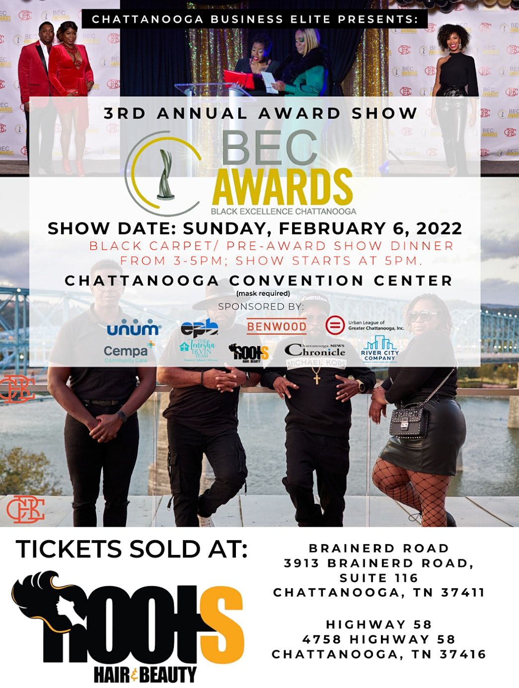 3rd Annual Black Excellence Chattanooga (BEC) Awards 2022, Chattanooga