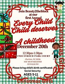 Every Child deserves a childhood Toy Giveaway