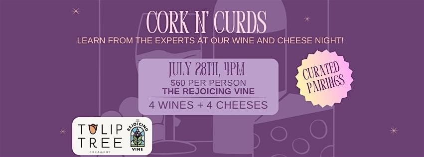 Corks n' Curds at The Rejoicing Vine Winery