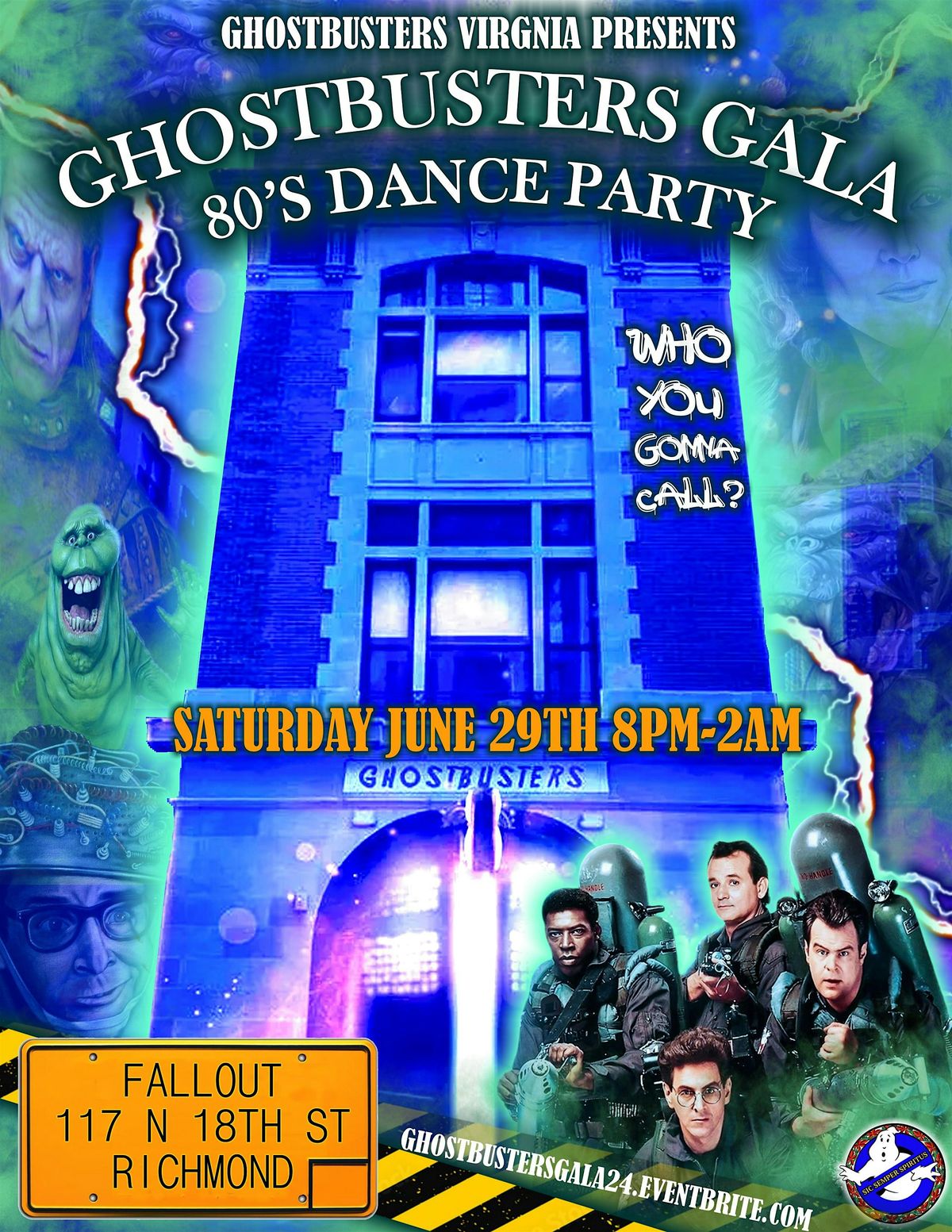 Ghostbusters Gala: 80's Dance Party