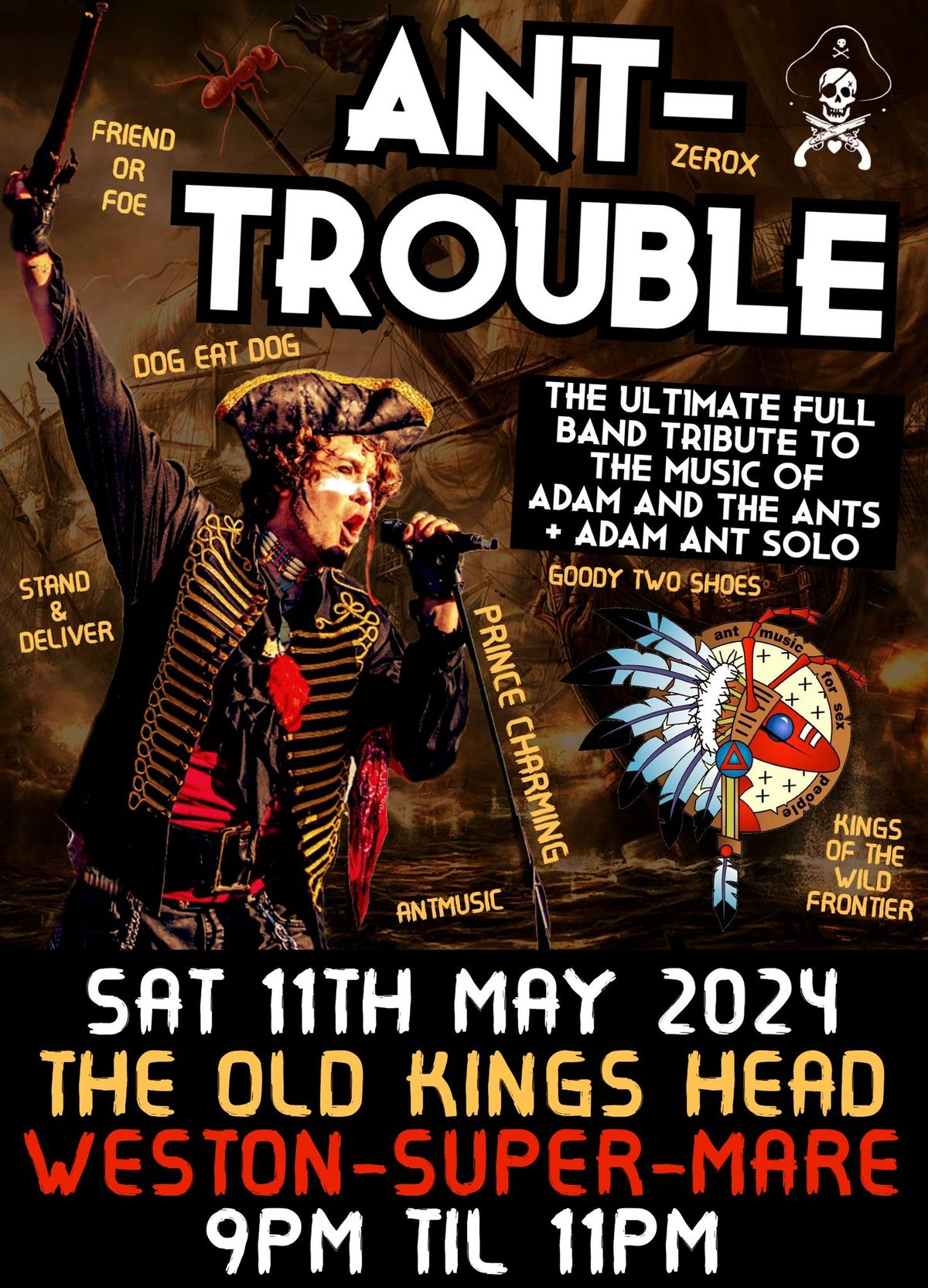 Ant-Trouble (Adam and the Ants Tribute) | The Old King's Head - Weston