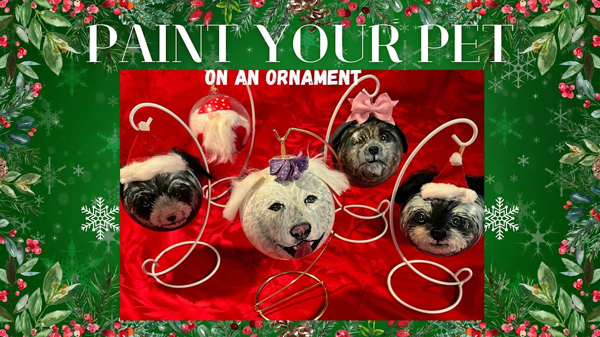 Paint Your Pet or Gnome on Globe Ornament