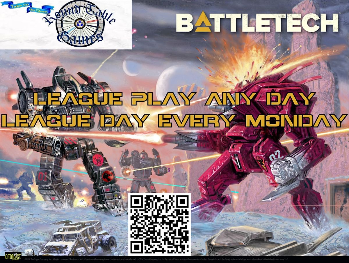 Battletech League Day at Round Table Games