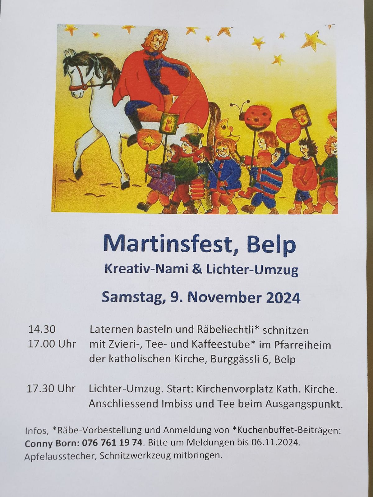 St. Martinsumzug und Kreativ Nachmittag