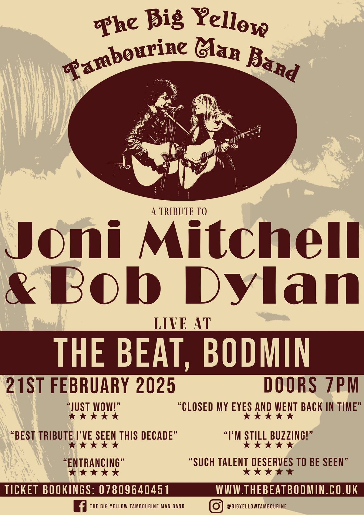 Joni Mitchell & Bob Dylan Tribute act