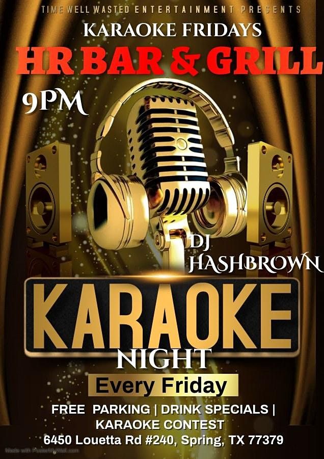 Oh Lets Do It Karaoke at HR Bar and Grill, HR Bar And Grill, Spring, 16