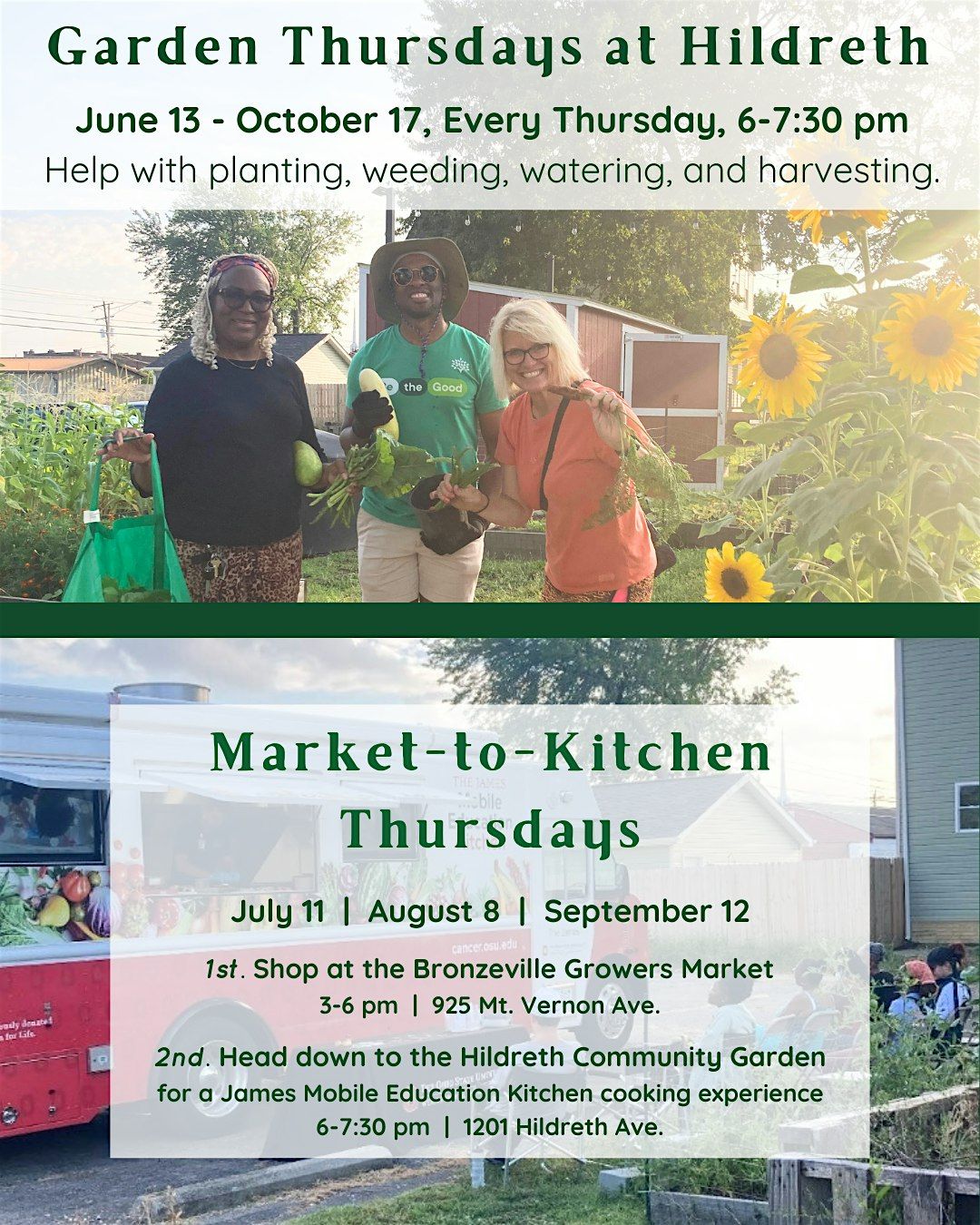 July 11th Market-to-Kitchen Thursday by the Growing and Growth Collective