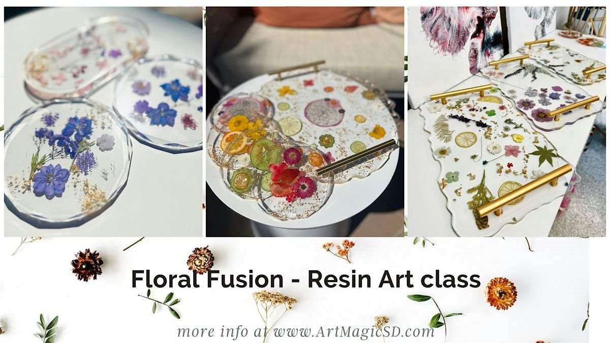 Floral Coasters and Trinket Trays: Epoxy Resin Art