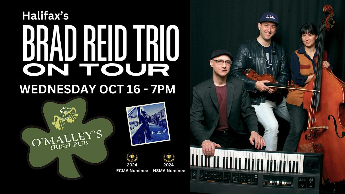 Brad Reid Trio - O'Malley's Pub, Saint John