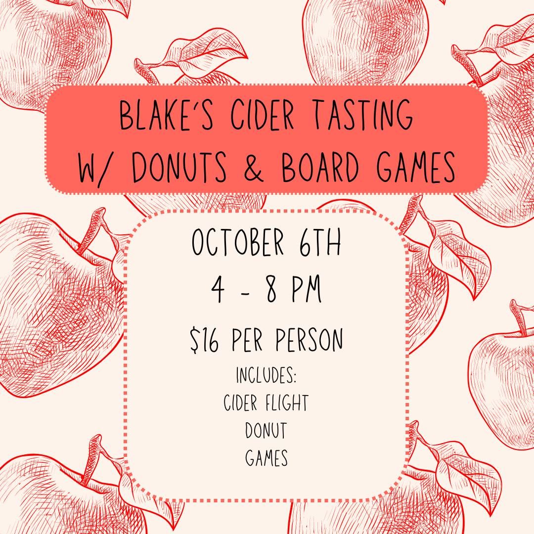 Blake's Cider Tasting