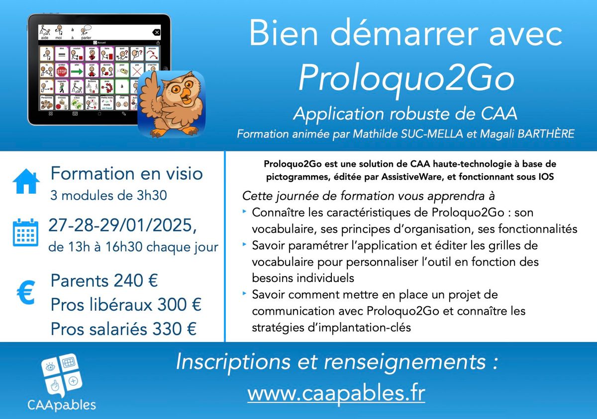 Formation Proloquo2Go (Visio)