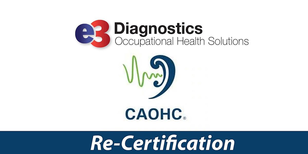 Copy of CAOHC Re-certification - Indianapolis, IN