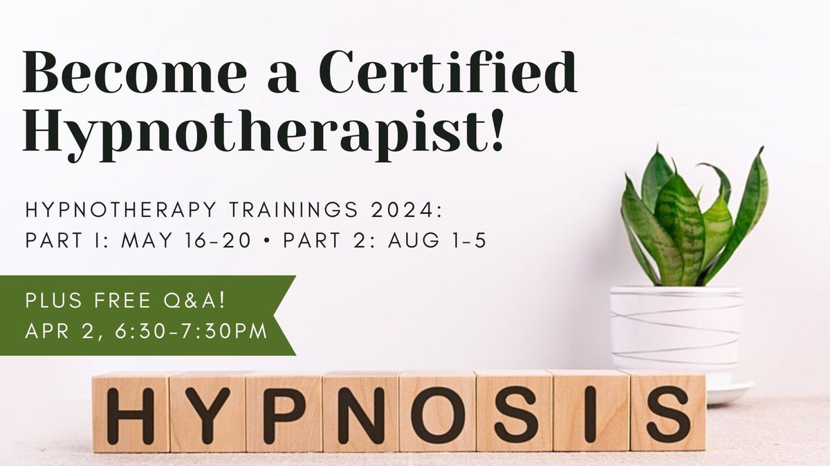 Hypnotherapy Certification Course Part I