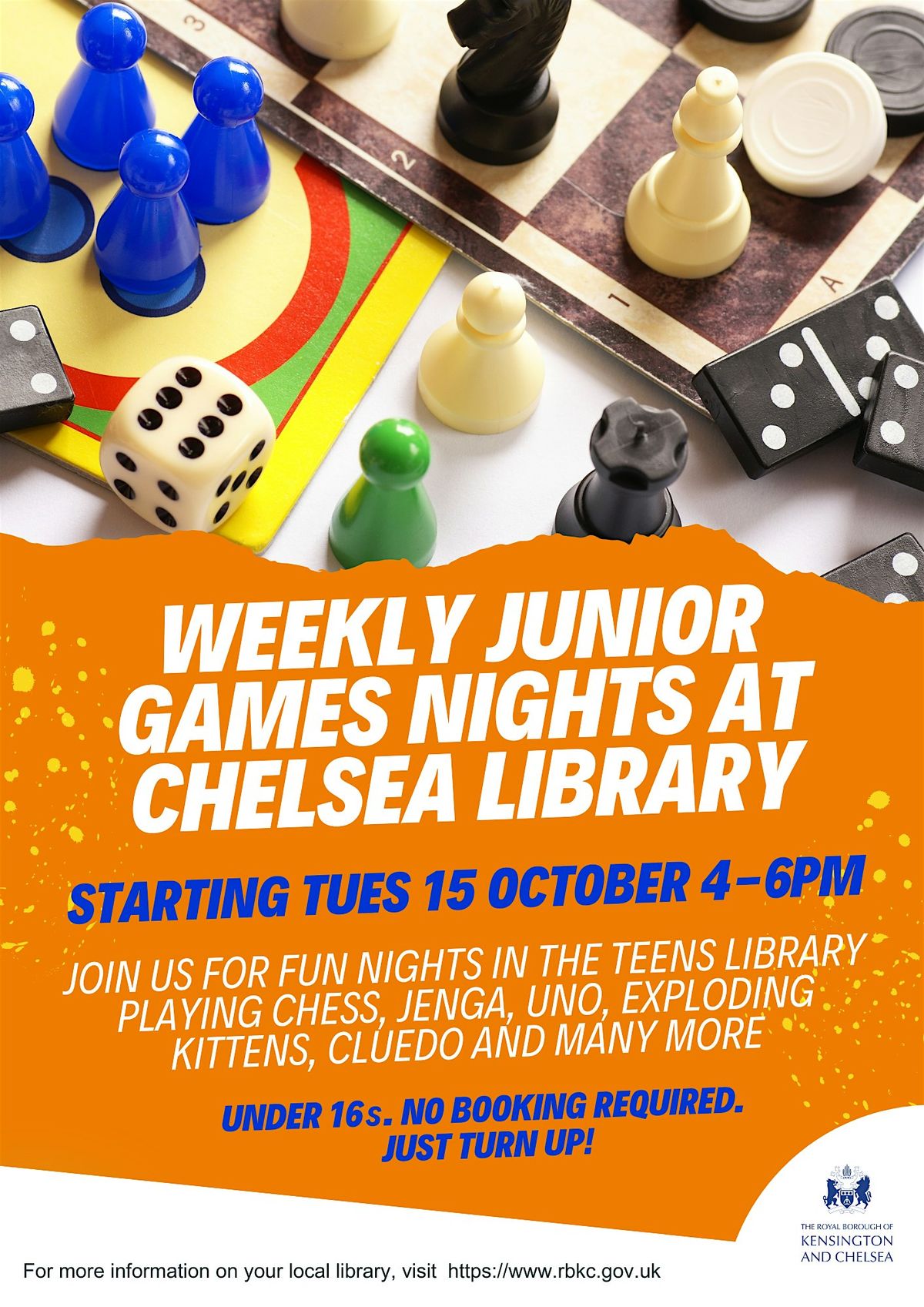 Weekly Junior Games Nights at Chelsea Library