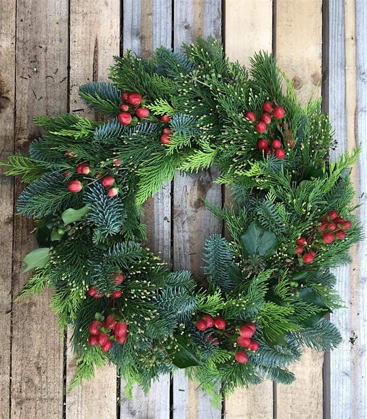 Fresh Holiday Wreath Workshop -Pine Lane Nursery Session #1