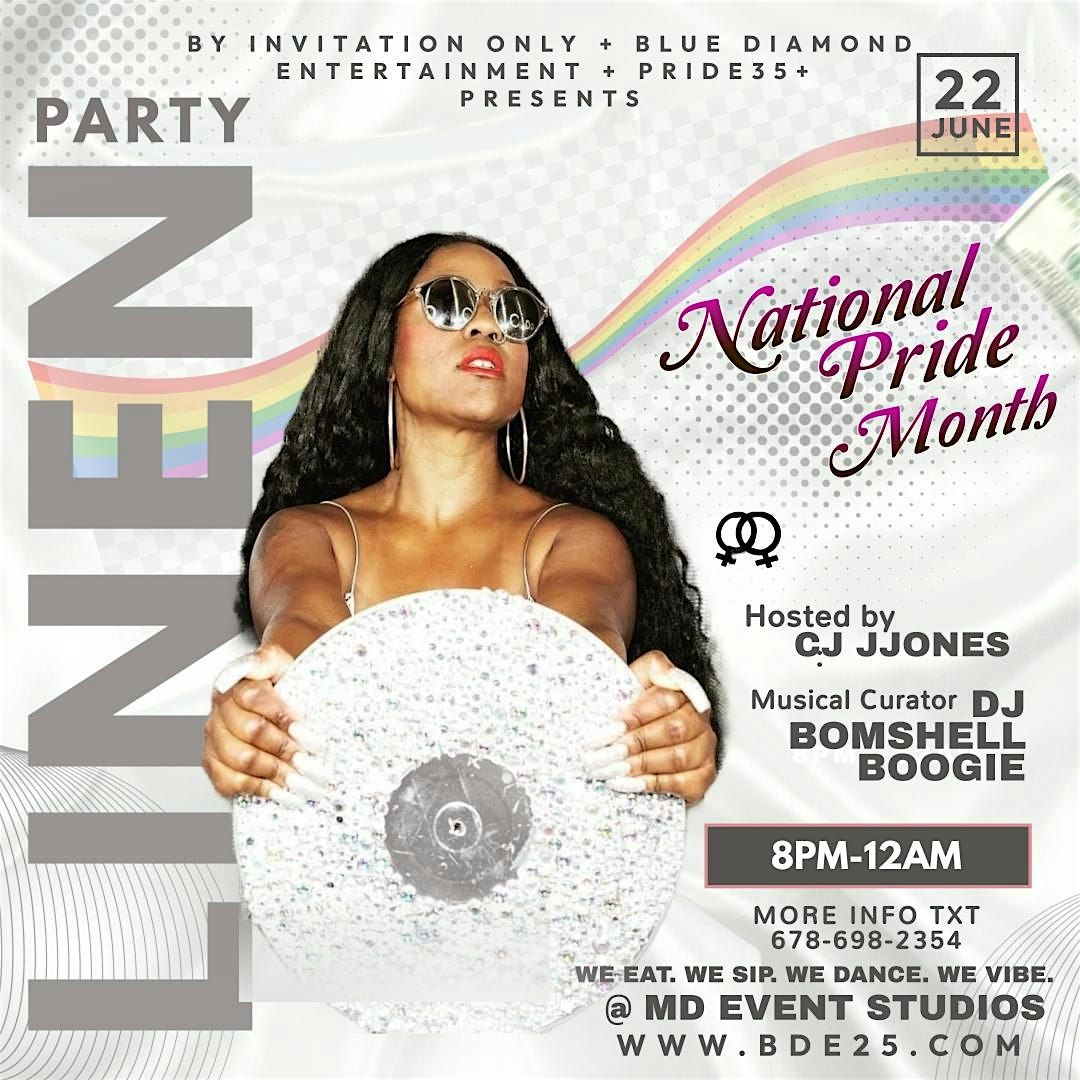 EXCLUSIVE ALL LADIES LINEN  PARTY | NATIONAL PRIDE MONTH | FOR MATURE WOMEN