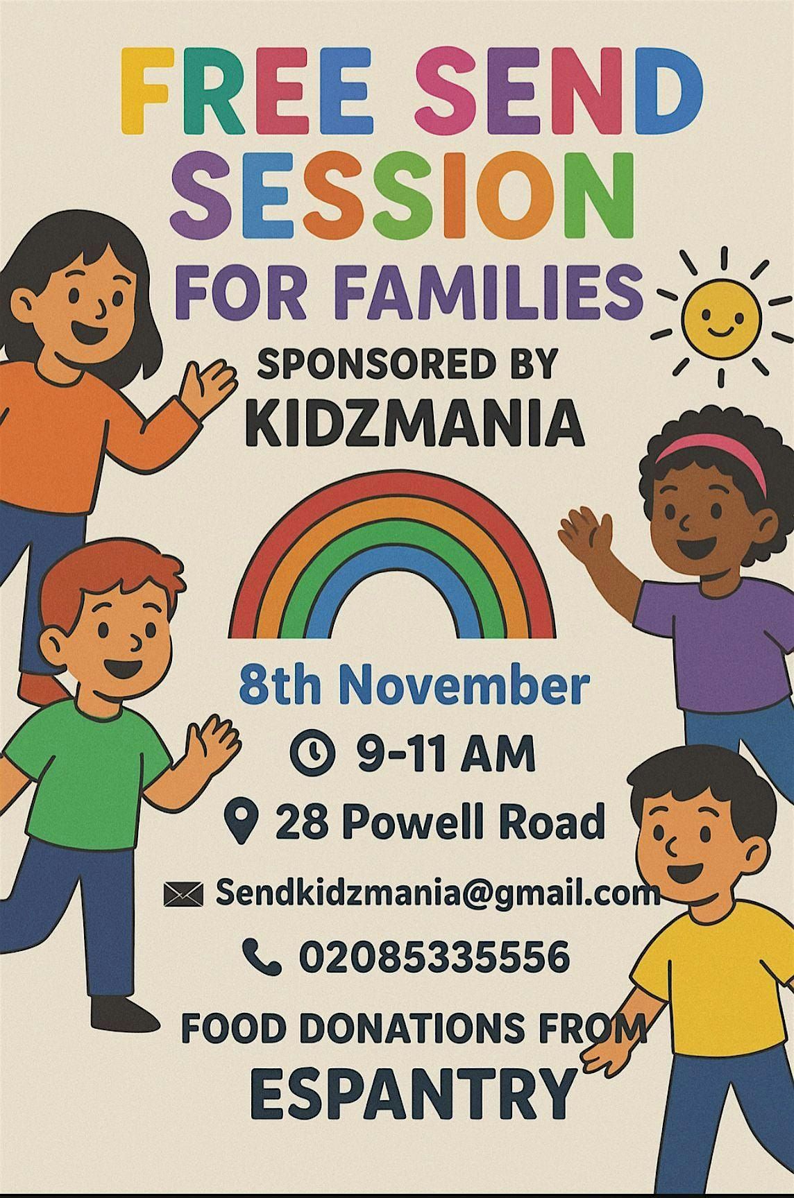 Free Kidzmania SEND stay and play in November