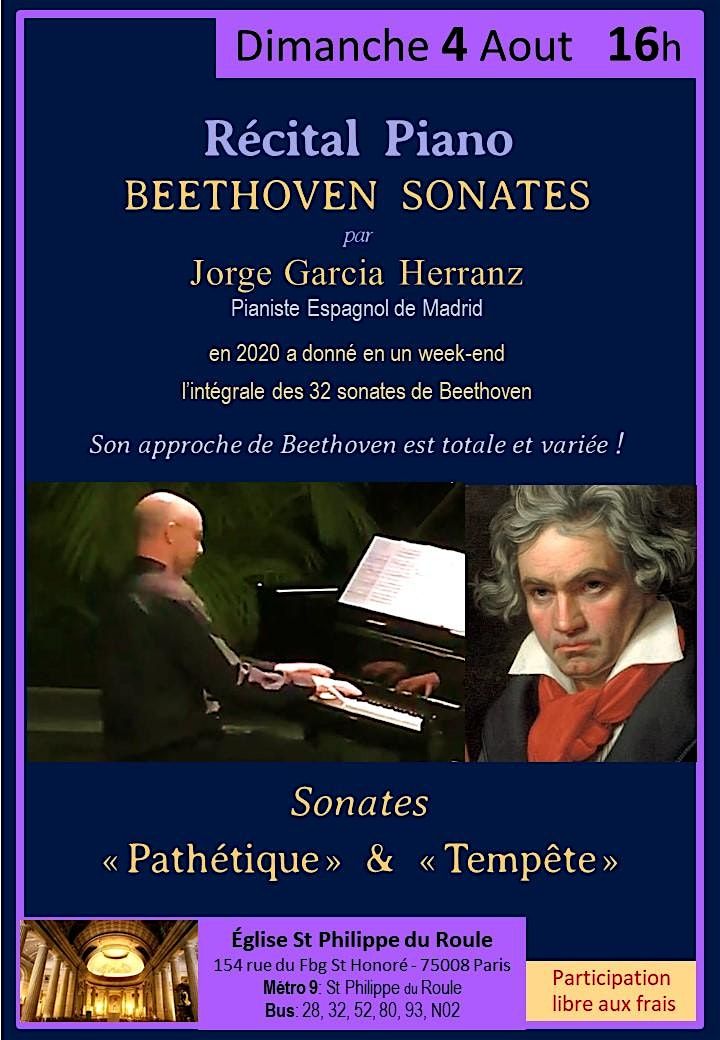 R\u00e9cital de Piano : BEETHOVEN   SONATES