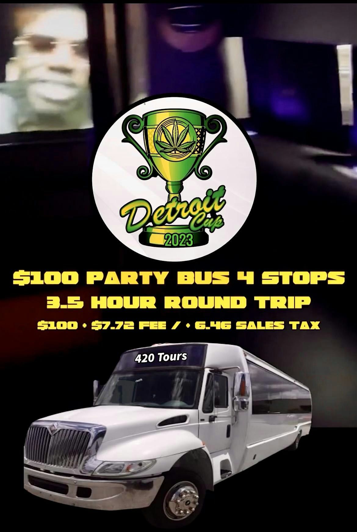 420 Tour Stations (Party Bus 3.5 Hour Tours = 4 Bus Stops) 30 Year Canniversary