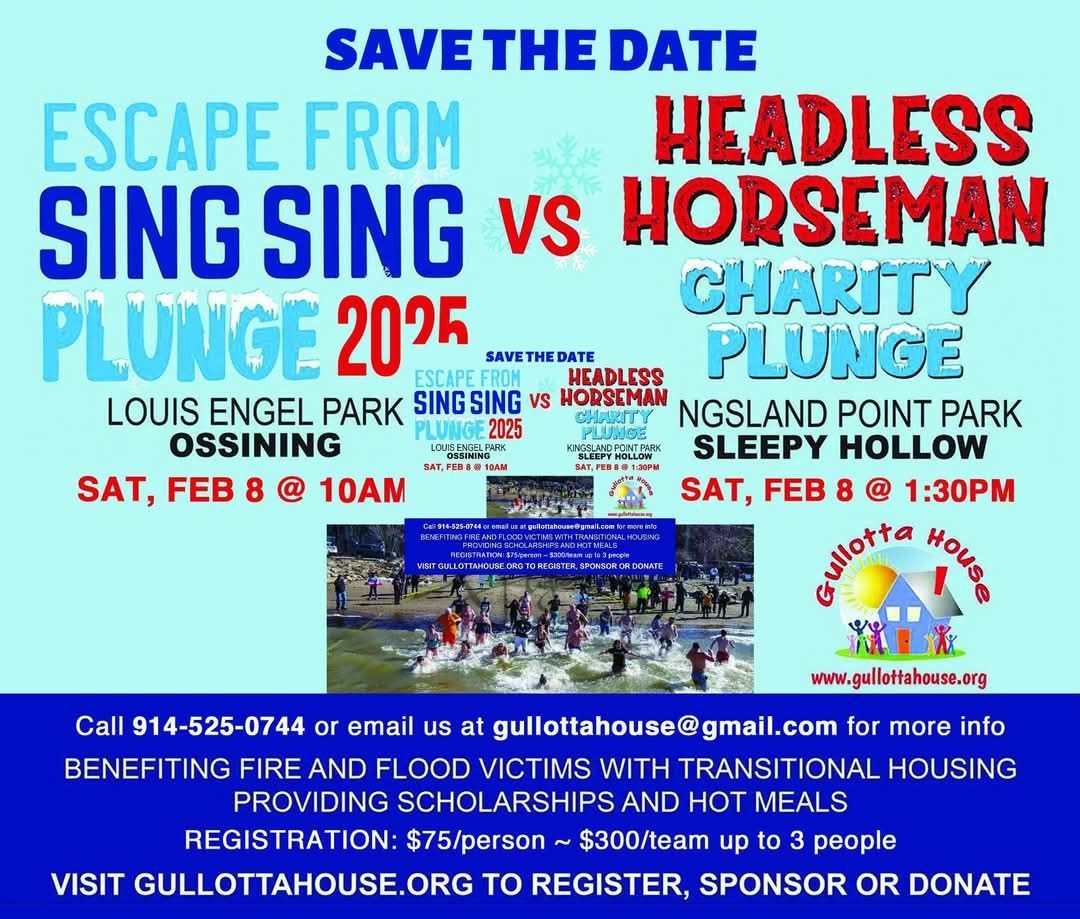 Gullotta House Presents Escape from Sing Sing & Headless Horseman Charity Plunges