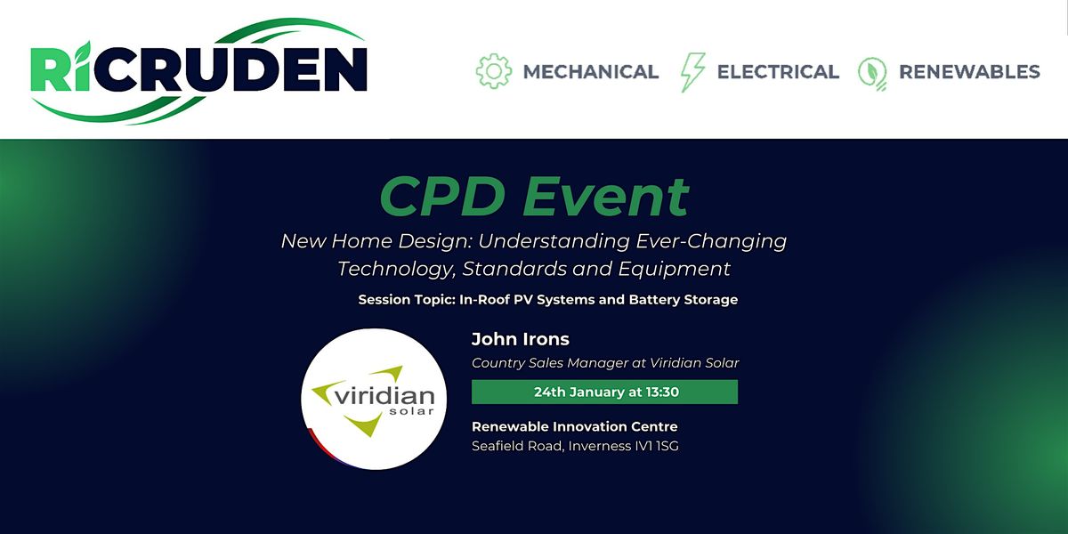 RI Cruden Presents: A CPD Event Featuring Viridian Solar