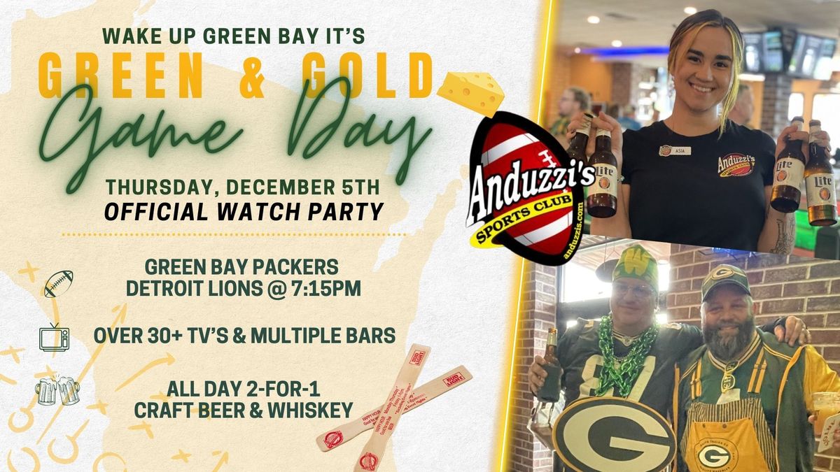 Official Watch Party: Green Bay Packers @ Detroit Lions