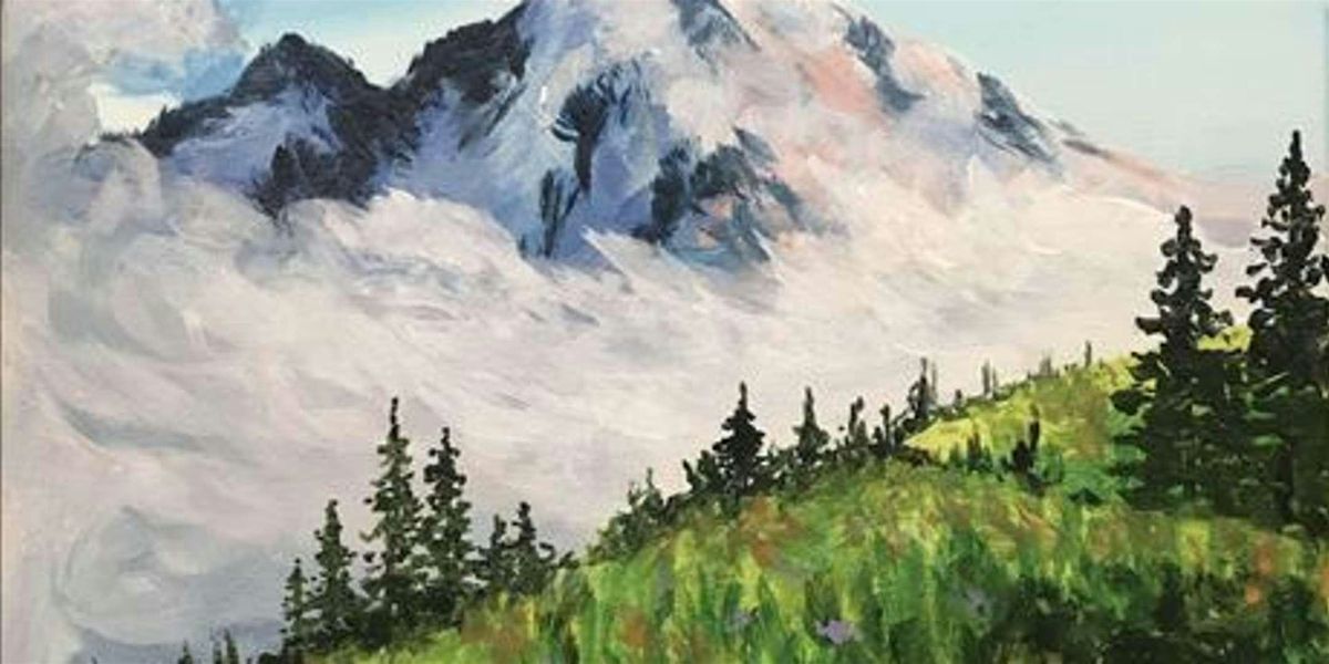 Picking Wild Flowers in the Mountains - Paint and Sip by Classpop!\u2122