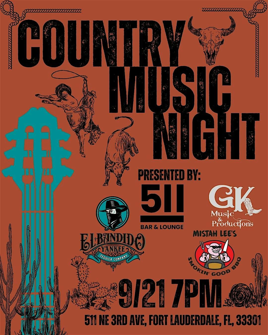 511 Bar & Lounge Country Music Night ft. Gabriel Key and Mistah Lee's BBQ