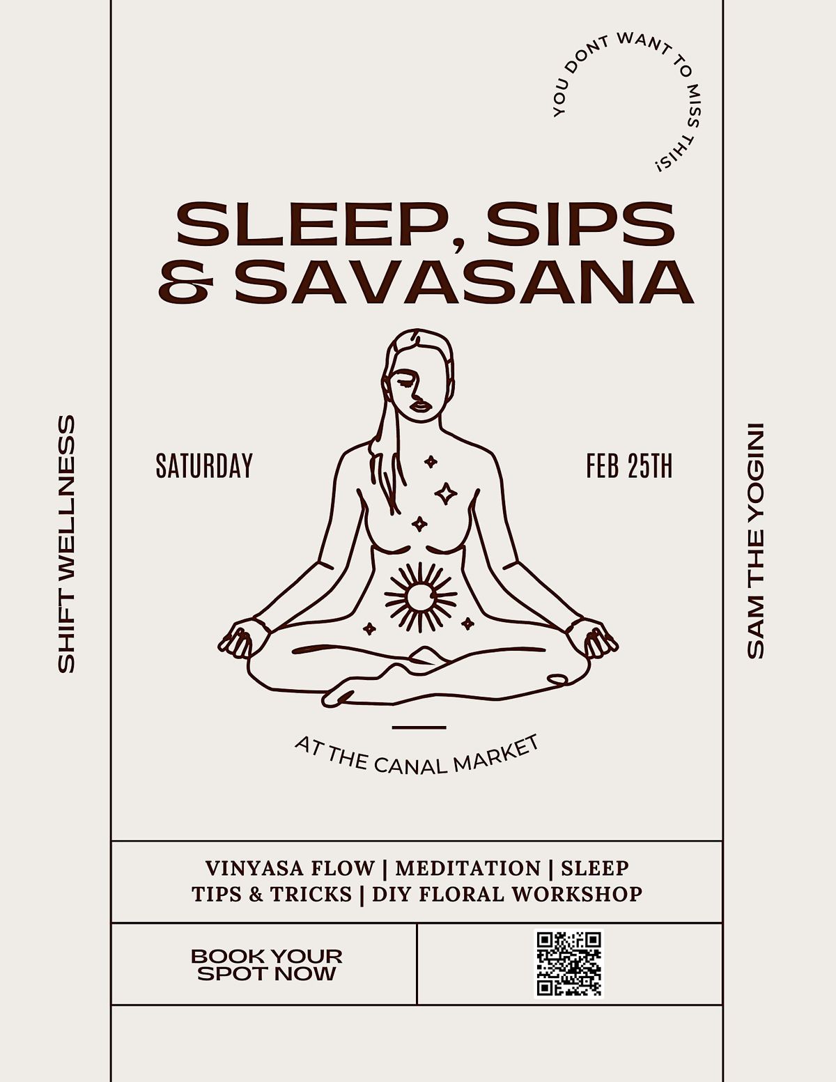 Sleeps, Sips & Savasana