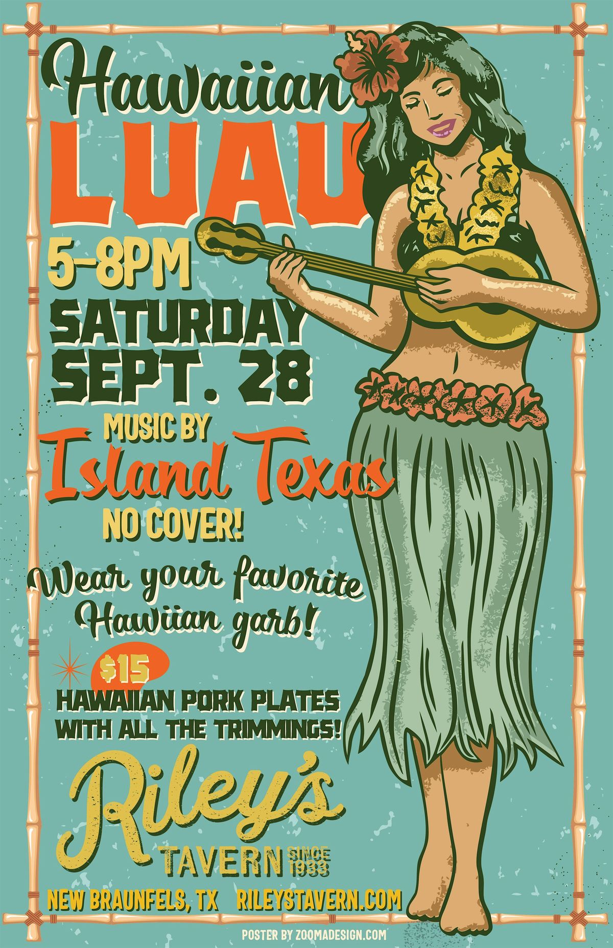 Riley's Tavern Annual Luau w\/Island Texas