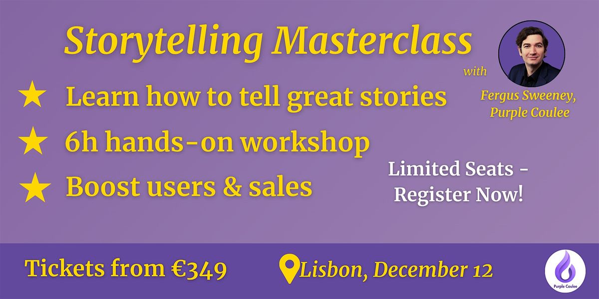 Storytelling Masterclass Lisbon