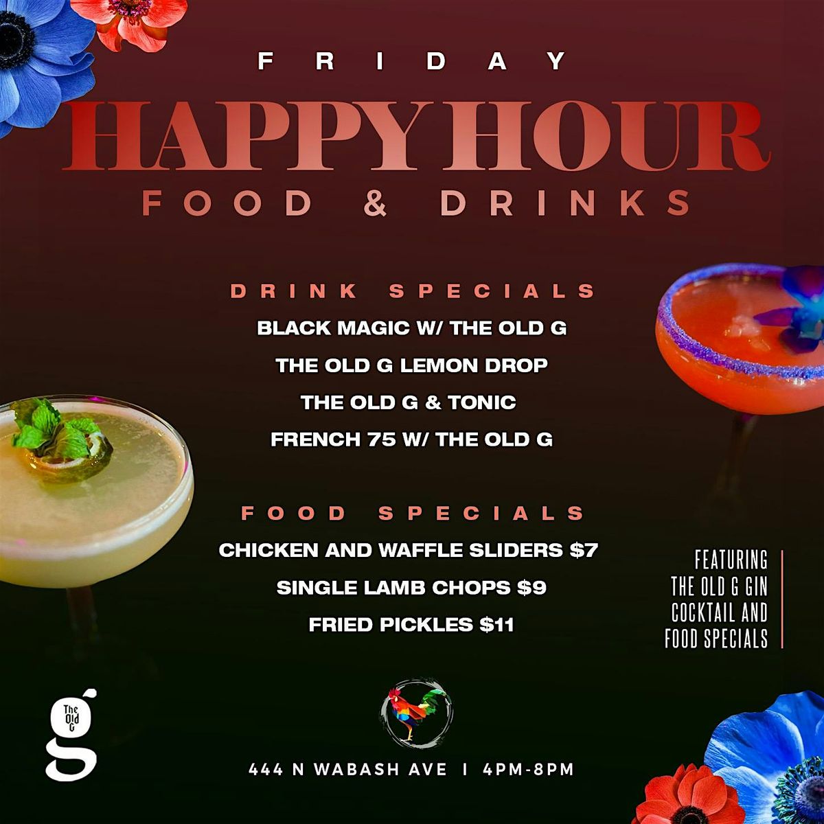 NEW! Friday Happy Hour @ Kitchen + Kocktails! RSVP!