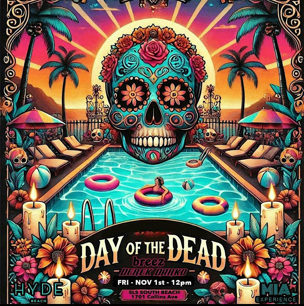 SLS Pool Party - NOV 1 - Day of the Dead